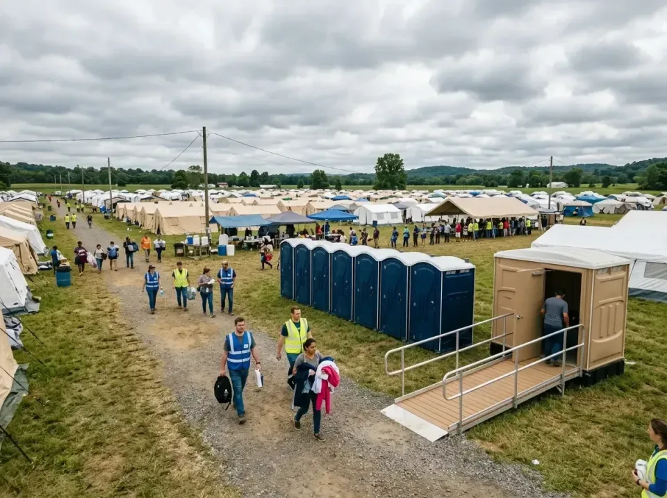 disaster-relief-camp-restrooms-010 — frequently asked questions, Dumpster & Portable Bathrooms Rental in Newton, IL